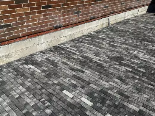Тротуарная плитка Паркетик 180х60 №15 "Антрацит", фактура гладкий, гранитная, мрамор, высота 40 мм-13